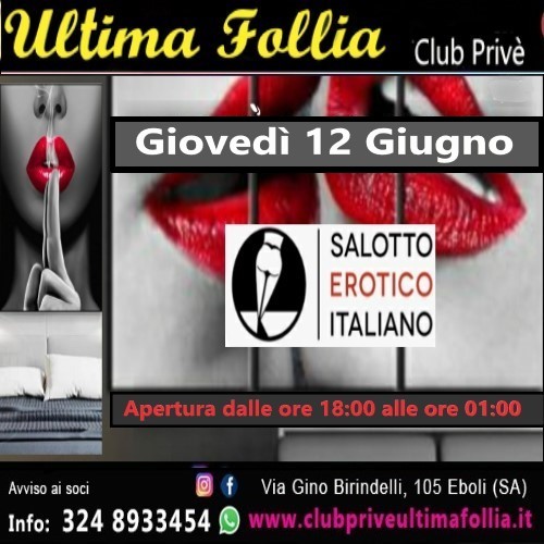 Giovedì 12 Giugno: Salotto Erotico Italiano 🔥