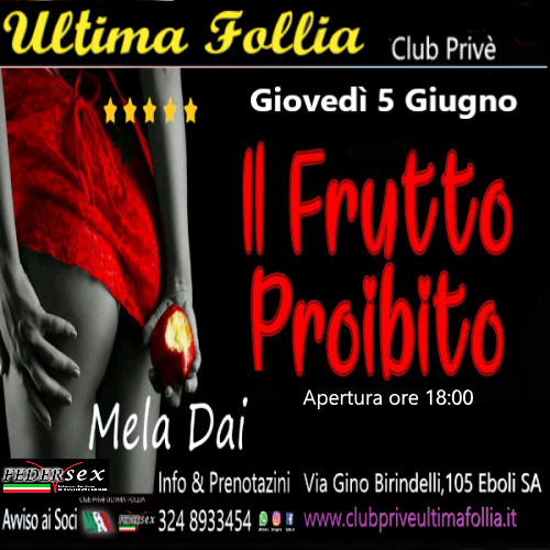 Giovedì 5 Giugno: 🍎 Il Frutto Proibito – Mela Dai 🍎