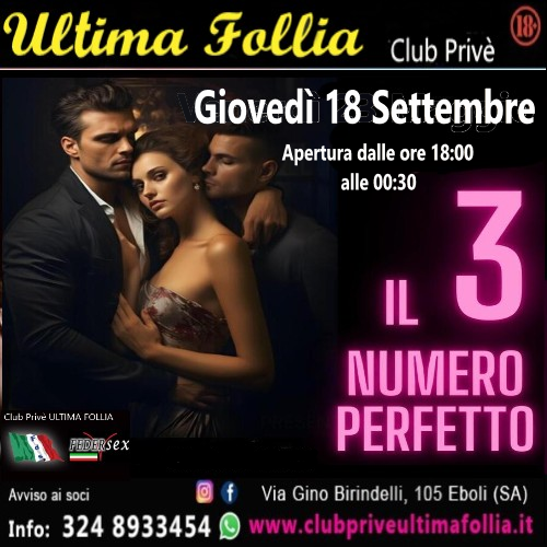 Giovedì 18 Settembre: ✨IL 3 NUMERO PERFETTO✨