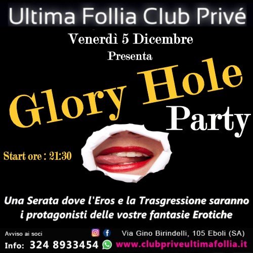 Venerdì 5 Dicembre: Glory Hole Night 🔥